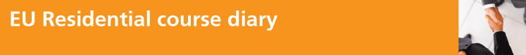 Residential Course Diary